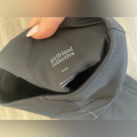 Girlfriend collective black athletic high waisted biker shorts - Picture 2 of 4